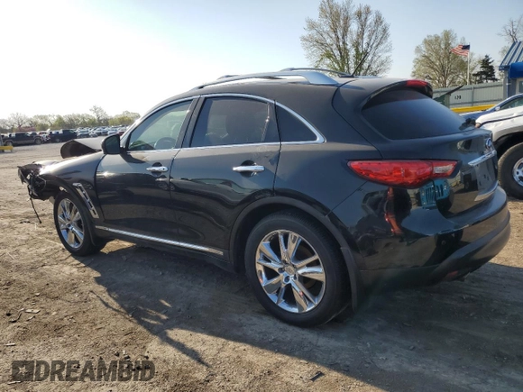 2012 Infiniti FX with VIN JN8AS1MU6CM122168, listed as a Copart auction lot 51761085 with 143,449 mi miles and Salvage title. Bid and sale history available at DreamBid. Image 2.