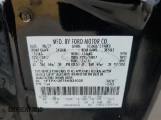 2008 Ford F-150 XL with VIN 1FTPX12578KB21035, listed as a Copart auction lot 49135385 with 179,916 mi miles and Salvage title. Bid and sale history available at DreamBid. Image 12.