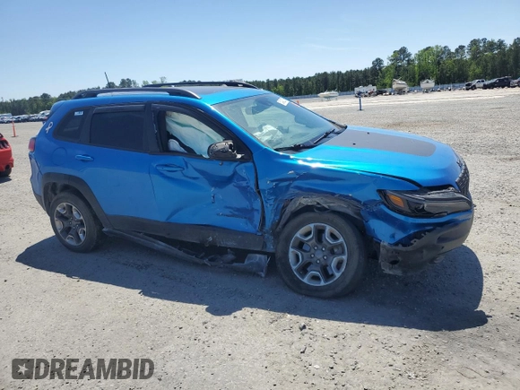 2019 Jeep Cherokee Trailhawk Elite z VIN 1C4PJMBXXKD309306, wystawiony jako Copart lot #53428305 z przebiegiem 99 448 mil mil oraz Szkoda całkowita • Salvage title. Historia ofert i sprzedaży dostępna na DreamBid. Obrazek 4.