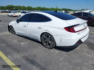2023 Hyundai Sonata SEL Plus with VIN KMHL44J26PA248794, listed as a IAAI auction lot 41794912 with 28,074 mi miles. Bid and sale history available at carsss.com. Image 3.