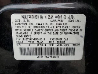 2015 Infiniti Q70 with VIN JN1BY1APXFM541211, listed as a Copart auction lot 55721515 with 134,025 mi miles and Non repairable. Bid and sale history available at DreamBid. Image 13.
