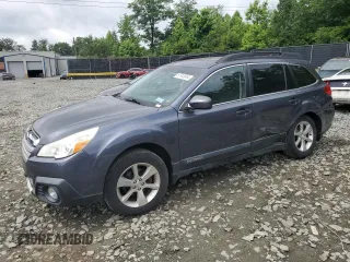 2014 Subaru Outback 2.5i Limited with VIN 4S4BRBKC0E3277752, listed as a Copart auction lot 57913844 with 106,653 mi miles and Salvage Title. Bid and sale history available at carsss.com. Image 1.
