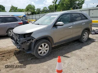 2013 Kia Sorento LX with VIN 5XYKT4A28DG402355, listed as a Copart auction lot 57441725 with 146,404 mi miles and Salvage title. Bid and sale history available at DreamBid. Image 1.