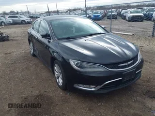 2015 Chrysler 200 C with VIN 1C3CCCCG5FN565262, listed as a IAAI auction lot 41755141 with 167,647 mi miles. Bid and sale history available at carsss.com. Image 1.