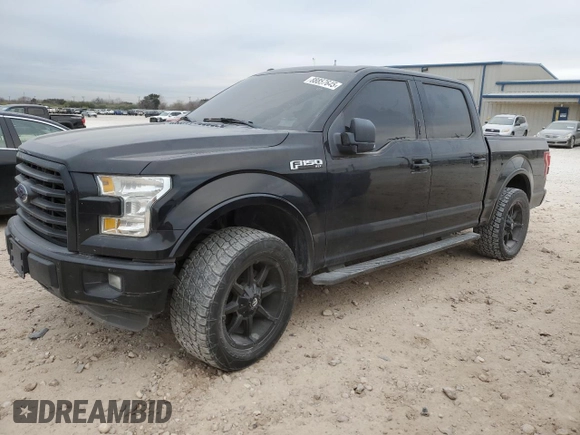 2016 Ford F-150 XL with VIN 1FTEW1CF3GKF46056, listed as a Copart auction lot 88857645 with 100,975 mi miles and Clean Title. Bid and sale history available at carsss.com. Image 1.
