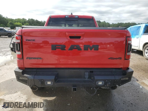 2019 Ram 1500 Rebel with VIN 1C6SRFLT9KN565772, listed as a Copart auction lot 58992825 with Not provided miles and Salvage title. Bid and sale history available at DreamBid. Image 6.