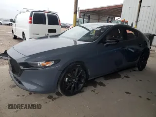 2024 Mazda 3 S Carbon Edition with VIN JM1BPBLM2R1709549, listed as a Copart auction lot 46490235 with 32,448 mi miles and Salvage Title. Bid and sale history available at DreamBid. Image 1.