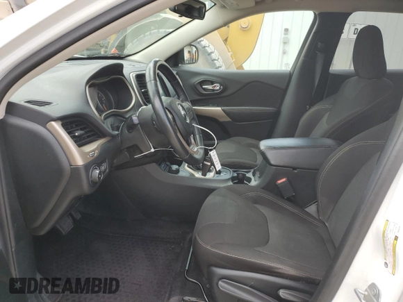 2017 Jeep Cherokee Latitude with VIN 1C4PJMCS9HW646789, listed as a Copart auction lot 54574745 with 103,537 mi miles and Salvage Title. Bid and sale history available at DreamBid. Image 7.