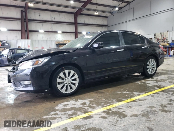 2013 Honda Accord Sdn EX-L with VIN 1HGCR2F84DA272502, listed as a Copart auction lot 51702345 with 121,016 mi miles and Salvage Title. Bid and sale history available at carsss.com. Image 1.