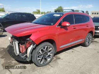 2023 Hyundai Santa Fe Calligraphy with VIN 5NMS5DALXPH529542, listed as a Copart auction lot 73350004 with 43,058 mi miles and Salvage Title. Bid and sale history available at carsss.com. Image 1.