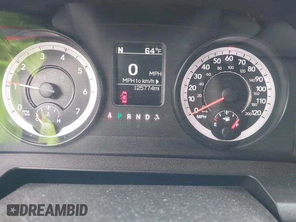 2015 Ram 1500 Outdoorsman z VIN 1C6RR7GT6FS508211, wystawiony jako IAAI lot #42044889 z przebiegiem 125 774 mil mil oraz . Historia ofert i sprzedaży dostępna na DreamBid. Obrazek 7.