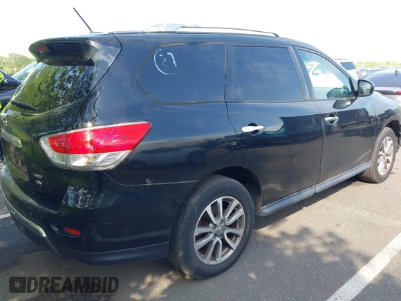 2013 Nissan Pathfinder Platinum with VIN 5N1AR2MM3DC666577, listed as a IAAI auction lot 42214281 with 113,177 mi miles and . Bid and sale history available at DreamBid. Image 4.