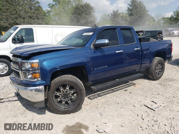 2015 Chevrolet Silverado 1500 LS with VIN 1GCRCPEHXFZ313244, listed as a Copart auction lot 54329875 with 106,154 mi miles and Salvage Title. Bid and sale history available at DreamBid. Image 1.