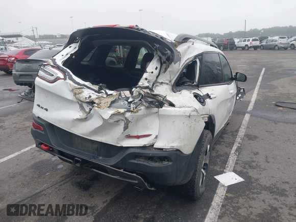 2016 Jeep Cherokee Trailhawk with VIN 1C4PJMBS4GW179121, listed as a IAAI auction lot 42516635 with 110,056 mi miles and . Bid and sale history available at DreamBid. Image 4.