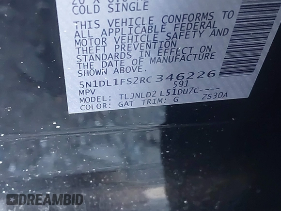 2024 Infiniti QX60 Luxe с VIN 5N1DL1FS2RC346226, выставлен на аукционе IAAI как лот 41231017 с пробегом 5 728 миль миль и . История ставок и продаж доступна на DreamBid. Изображение 9.