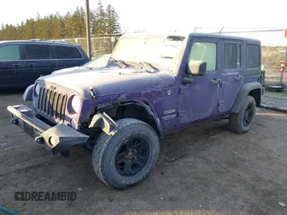 2018 Jeep Wrangler JK Unlimited Sport S with VIN 1C4BJWDGXJL836446, listed as a IAAI auction lot 41371062 with 67,112 mi miles. Bid and sale history available at carsss.com. Image 2.