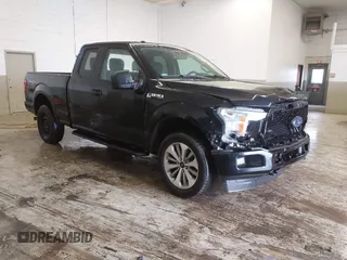 2018 Ford F-150 XL with VIN 1FTEX1EP1JKE74560, listed as a IAAI auction lot 41531539 with 54,558 mi miles and . Bid and sale history available at DreamBid. Image 1.