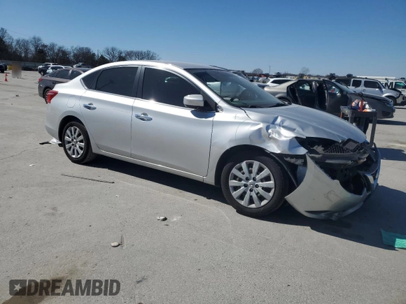 2016 Nissan Sentra SV with VIN 3N1AB7AP8GY218340, listed as a Copart auction lot 46777335 with 154,831 mi miles and Salvage Title. Bid and sale history available at DreamBid. Image 4.