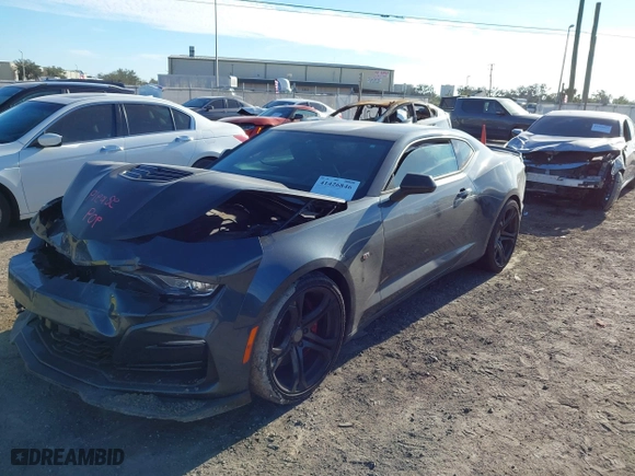 2020 Chevrolet Camaro 1SS with VIN 1G1FE1R72L0144079, listed as a IAAI auction lot 41426846 with 55,022 mi miles. Bid and sale history available at carsss.com. Image 2.