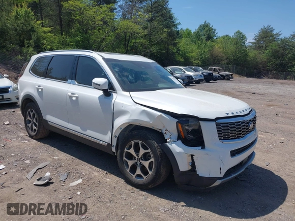 2020 Kia Telluride EX with VIN 5XYP34HC5LG008668, listed as a IAAI auction lot 42063077 with 59,480 mi miles and . Bid and sale history available at DreamBid. Image 6.