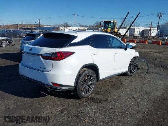 2020 Lexus RX with VIN 2T2YZMDA5LC219139, listed as a IAAI auction lot 41081455 with 1 mi miles. Bid and sale history available at carsss.com. Image 4.