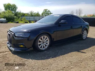 2013 Audi A4 Premium with VIN WAUAFAFL2DA076391, listed as a Copart auction lot 62570025 with 92,074 mi miles and Salvage title. Bid and sale history available at DreamBid. Image 1.