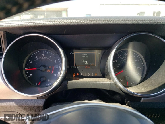 2020 Ford Mustang EcoBoost with VIN 1FA6P8TH0L5134896, listed as a Copart auction lot 47807205 with 102,378 mi miles and Clean Title. Bid and sale history available at carsss.com. Image 9.