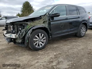 2019 Honda Pilot EX-L with VIN 5FNYF6H55KB018938, listed as a Copart auction lot 49288815 with 55,476 mi miles and Salvage Title. Bid and sale history available at carsss.com. Image 1.