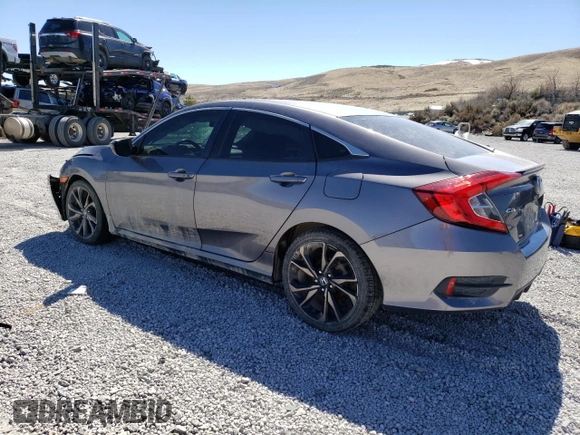 2020 Honda Civic Sedan Sport with VIN 19XFC2F81LE001535, listed as a Copart auction lot 49514835 with 86,974 mi miles and Salvage Title. Bid and sale history available at carsss.com. Image 2.
