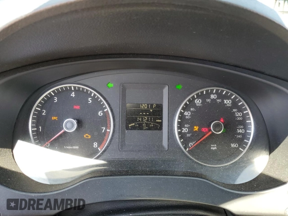 2012 Volkswagen Jetta SE with VIN 3VWDX7AJ4CM307103, listed as a Copart auction lot 61464545 with 141,211 mi miles and Salvage title. Bid and sale history available at DreamBid. Image 9.