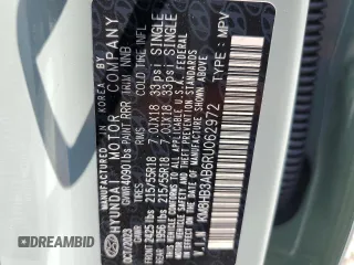 2024 Hyundai Kona SEL with VIN KM8HB3AB6RU062972, listed as a Copart auction lot 59031604 with 9,840 mi miles and Salvage Title. Bid and sale history available at carsss.com. Image 14.