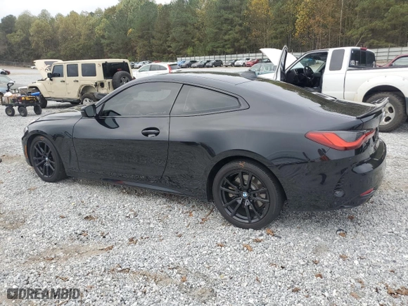 2022 BMW 4 Series 430i with VIN WBA53AP08NCH66086, listed as a Copart auction lot 79436324 with 0 mi miles and Salvage Title. Bid and sale history available at carsss.com. Image 2.