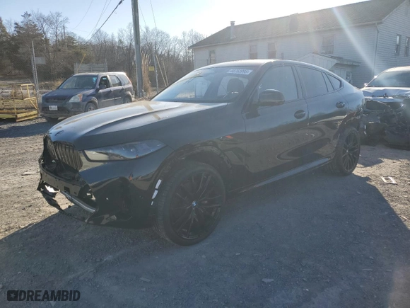 2024 BMW X6 xDrive40i with VIN 5UX33EX0XR9U90218, listed as a Copart auction lot 48753995 with 14,259 mi miles and Salvage Title. Bid and sale history available at carsss.com. Image 1.