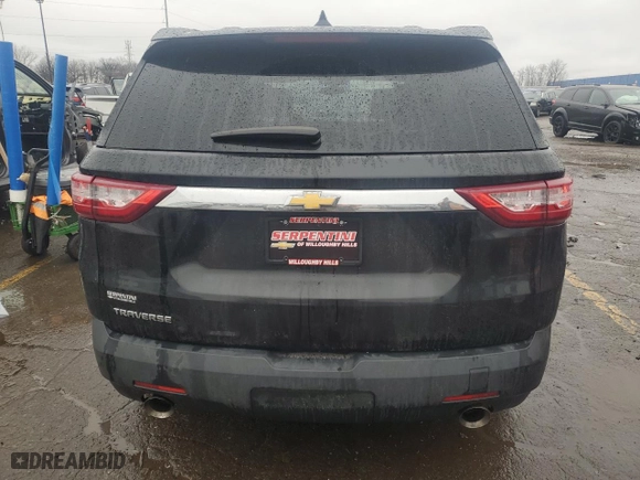 2018 Chevrolet Traverse LS with VIN 1GNERFKW9JJ159585, listed as a Copart auction lot 83582544 with 80,525 mi miles and Salvage Title. Bid and sale history available at carsss.com. Image 6.