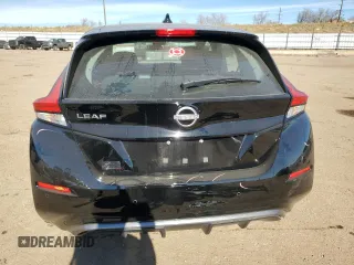 2025 Nissan LEAF S with VIN 1N4AZ1BV1SC557757, listed as a Copart auction lot 80913174 with 3,270 mi miles and Salvage Title. Bid and sale history available at carsss.com. Image 6.