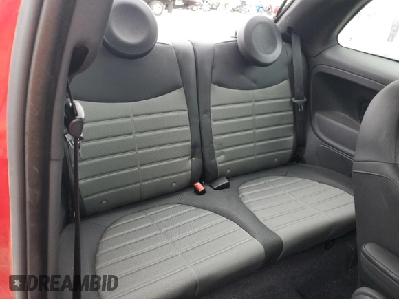 2013 FIAT 500 Sport with VIN 3C3CFFBR5DT599680, listed as a Copart auction lot 50015055 with 62,510 mi miles and Salvage Title. Bid and sale history available at carsss.com. Image 10.