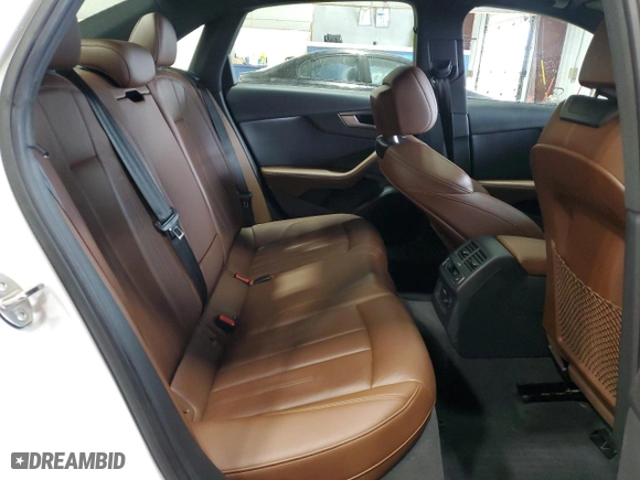 2019 Audi A4 Premium Plus with VIN WAUENAF48KN005618, listed as a Copart auction lot 89062075 with 35,073 mi miles and Salvage Title. Bid and sale history available at carsss.com. Image 10.