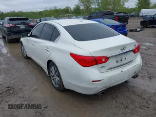 2017 Infiniti Q50 Premium with VIN JN1EV7AR4HM837046, listed as a IAAI auction lot 42213562 with 111,244 mi miles and . Bid and sale history available at DreamBid. Image 3.
