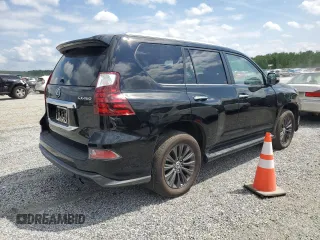 2021 Lexus GX with VIN JTJAM7BX8M5278954, listed as a Copart auction lot 47801055 with 47,965 mi miles and Salvage Title. Bid and sale history available at carsss.com. Image 3.