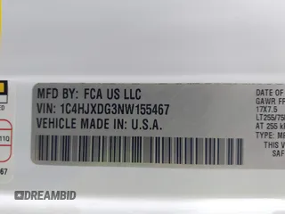 2022 Jeep Wrangler Unlimited Sport S with VIN 1C4HJXDG3NW155467, listed as a IAAI auction lot 41638650 with 22,698 mi miles and . Bid and sale history available at DreamBid. Image 9.