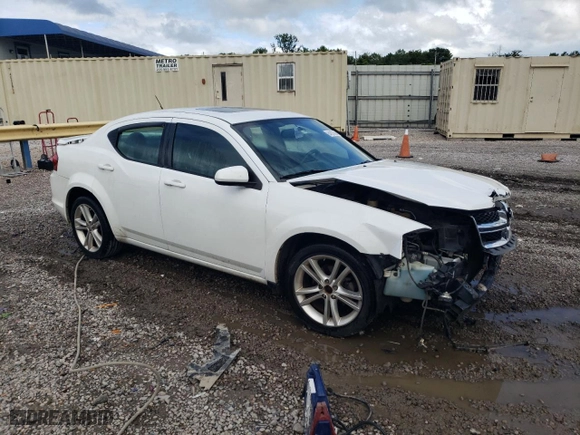 2013 Dodge Avenger SXT with VIN 1C3CDZCG1DN768114, listed as a Copart auction lot 64837004 with 191,218 mi miles and Salvage Title. Bid and sale history available at carsss.com. Image 4.