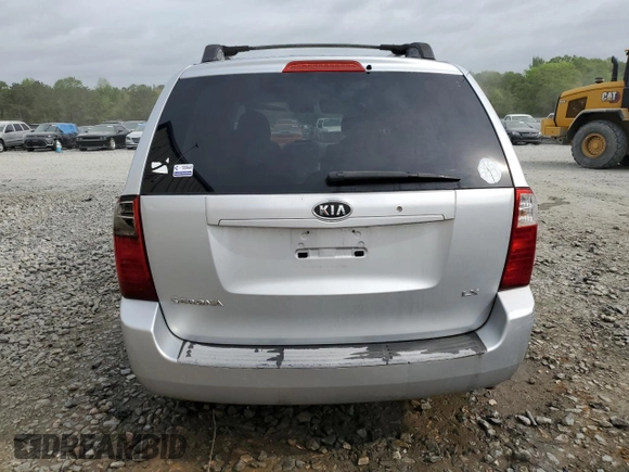 2006 Kia Sedona LX with VIN KNDMB233X66086517, listed as a Copart auction lot 49171424 with 167,999 mi miles and Salvage Title. Bid and sale history available at carsss.com. Image 6.
