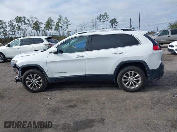 2019 Jeep Cherokee Latitude with VIN 1C4PJMCX0KD336934, listed as a IAAI auction lot 41172828 with 47,477 mi miles. Bid and sale history available at carsss.com. Image 14.