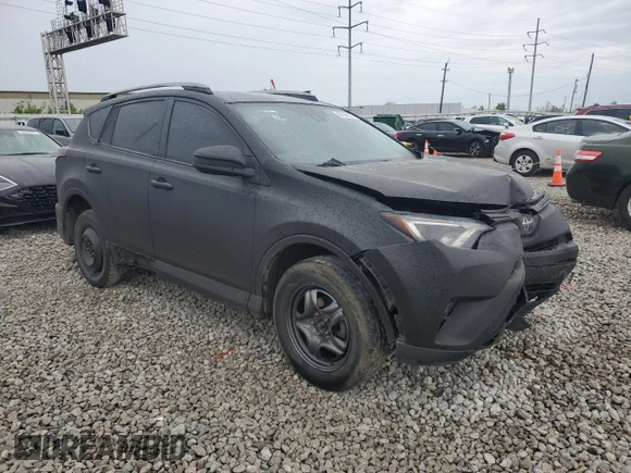 2017 Toyota RAV4 LE with VIN 2T3BFREV1HW616877, listed as a Copart auction lot 46058075 with 66,956 mi miles and Salvage title. Bid and sale history available at DreamBid. Image 4.