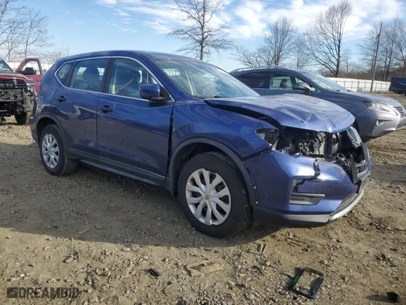 2017 Nissan Rogue S with VIN KNMAT2MV9HP562186, listed as a Copart auction lot 46042925 with 93,154 mi miles and Salvage Title. Bid and sale history available at carsss.com. Image 4.