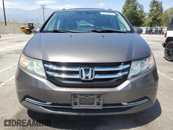 2014 Honda Odyssey EX-L with VIN 5FNRL5H62EB021297, listed as a Copart auction lot 57177375 with 206,641 mi miles and Clean title. Bid and sale history available at DreamBid. Image 5.