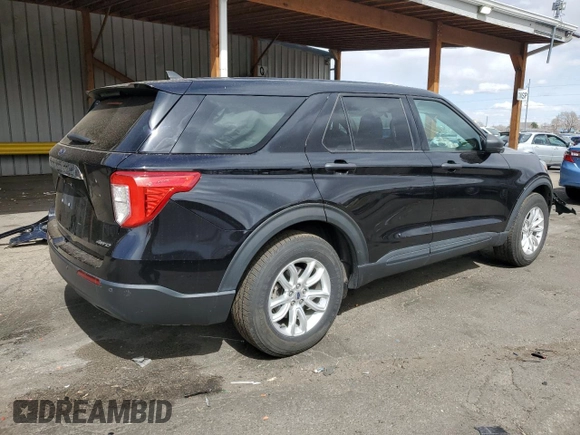 2021 Ford Explorer with VIN 1FMSK8BH5MGC30839, listed as a Copart auction lot 49846895 with 54,663 mi miles and Salvage Title. Bid and sale history available at carsss.com. Image 3.