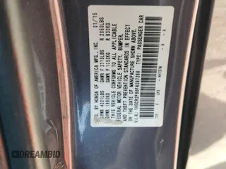 2015 Honda Accord EX-L с VIN 1HGCR2F88FA097268, выставлен на аукционе Copart как лот 55298235 с пробегом 57 644 миль миль и Списание • Salvage title. История ставок и продаж доступна на DreamBid. Изображение 12.