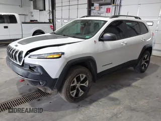 2017 Jeep Cherokee Trailhawk with VIN 1C4PJMBS5HW614956, listed as a IAAI auction lot 42079991 with 143,378 mi miles and . Bid and sale history available at DreamBid. Image 2.