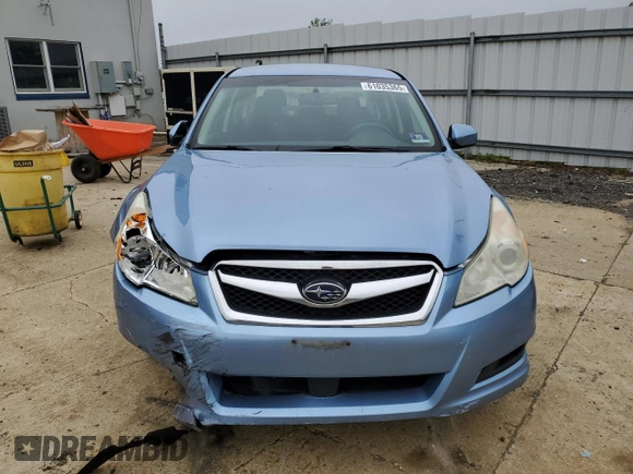2011 Subaru Legacy Premium with VIN 4S3BMBC68B3238804, listed as a Copart auction lot 61035365 with 114,880 mi miles and Salvage title. Bid and sale history available at DreamBid. Image 5.